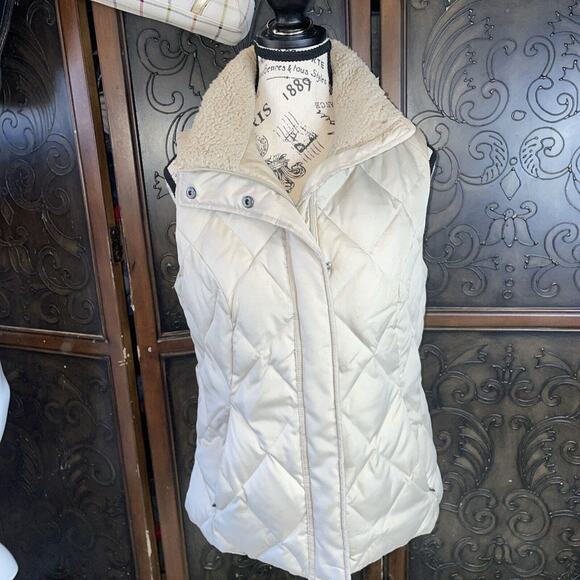 M. Julian‎ Down Filled Puffer Vest Tan / Khaki Color Women's Size S - Picture 1 of 5